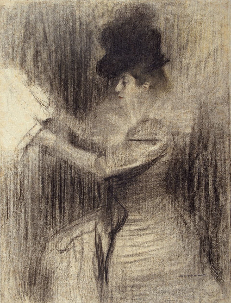 Naishahmo tekijältä Ramon Casas i Carbo