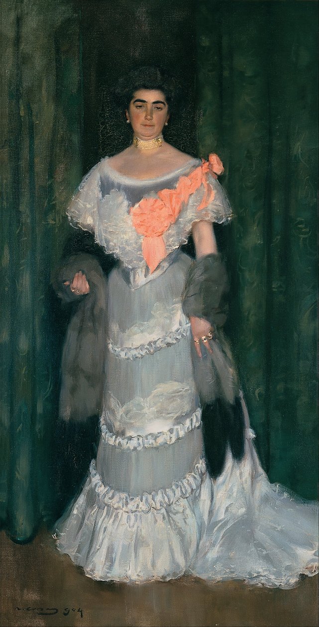 Montserrat Casas de Nieto, iltapuvussa tekijältä Ramon Casas i Carbo