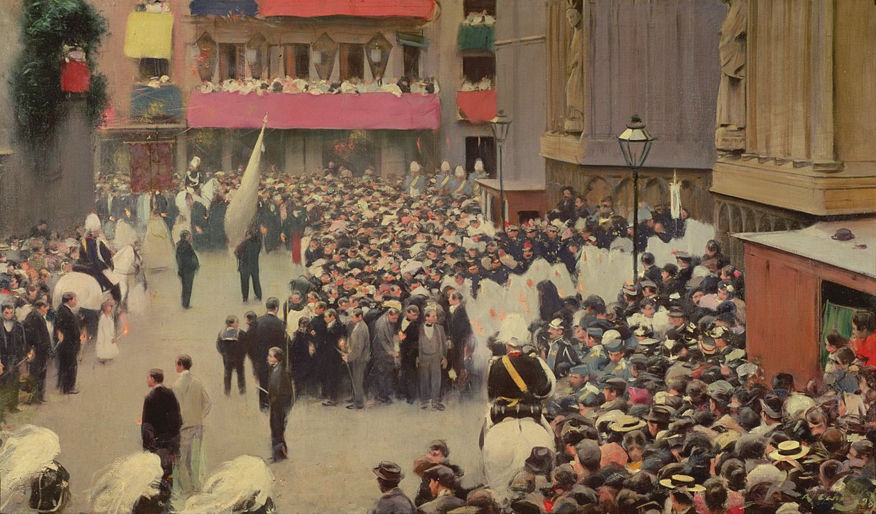 Huonekalut ja erilaiset esineet 1100- ja 1300-luvuilta tekijältä Ramon Casas i Carbo