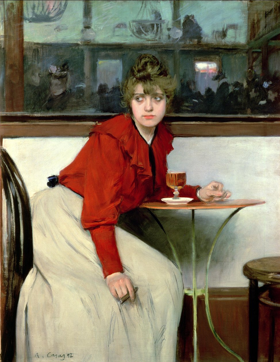 Tyttö baarissa tekijältä Ramon Casas