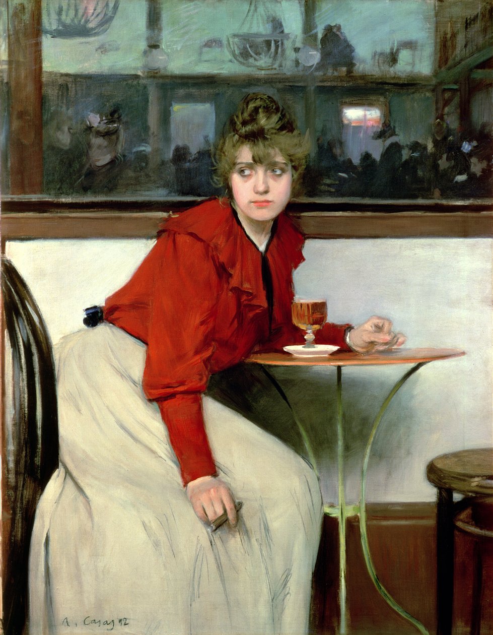 Chica baarissa tekijältä Ramon Casas i Carbo