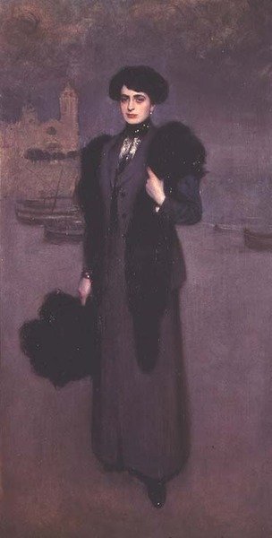 Dolores Vidalin muotokuva tekijältä Ramon Casas i Carbo