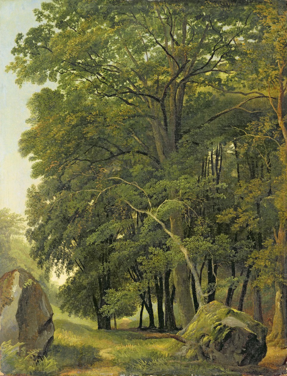 Metsäinen maisema (öljy paperille paneelissa) tekijältä Ramsay Richard Reinagle