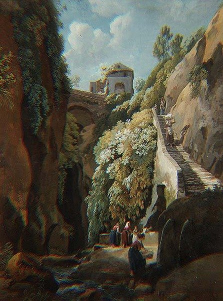 Capri (akvarelli) tekijältä Ramsay Richard Reinagle