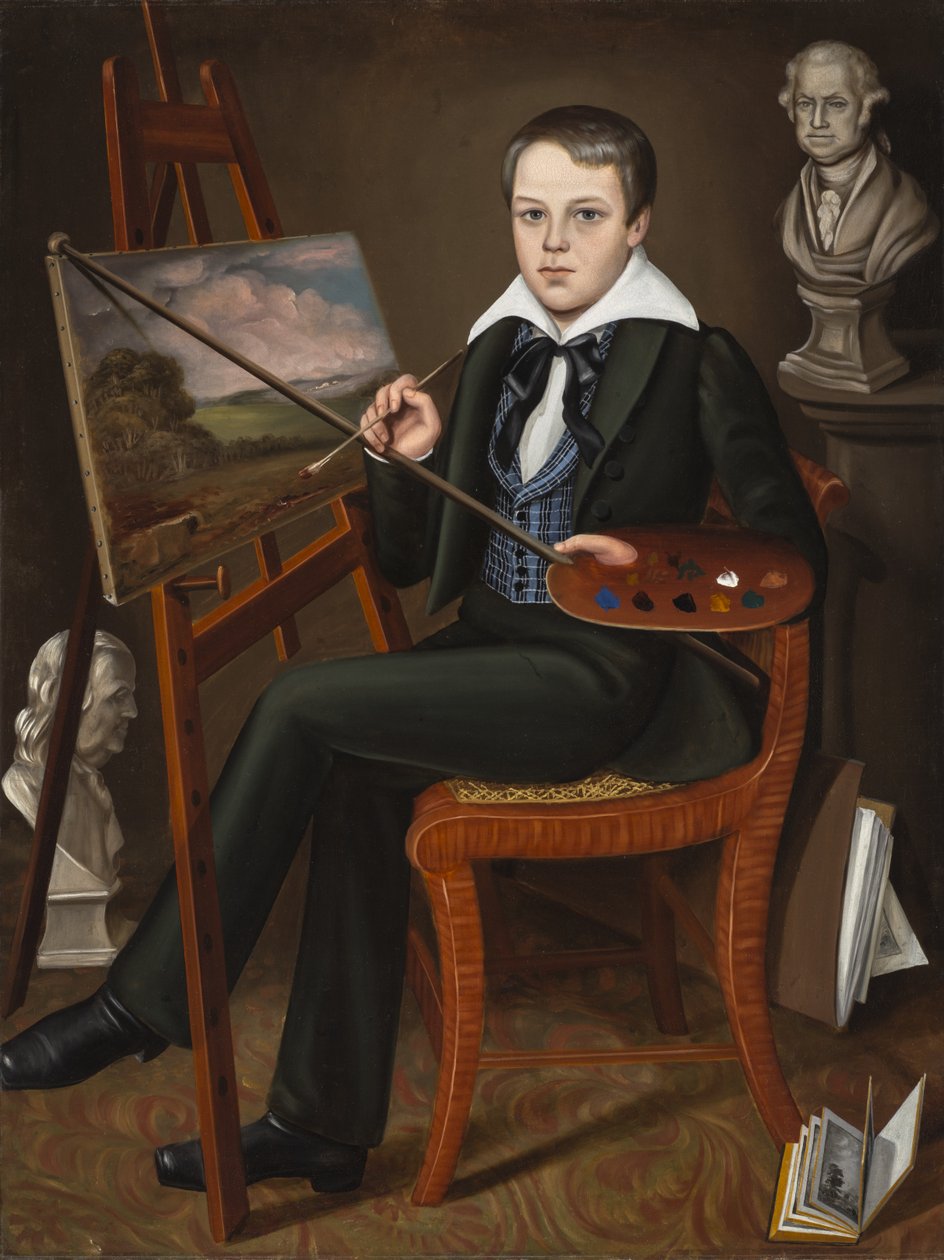 Nuori taiteilija, n. 1838-39 tekijältä Randall attr. to Palmer