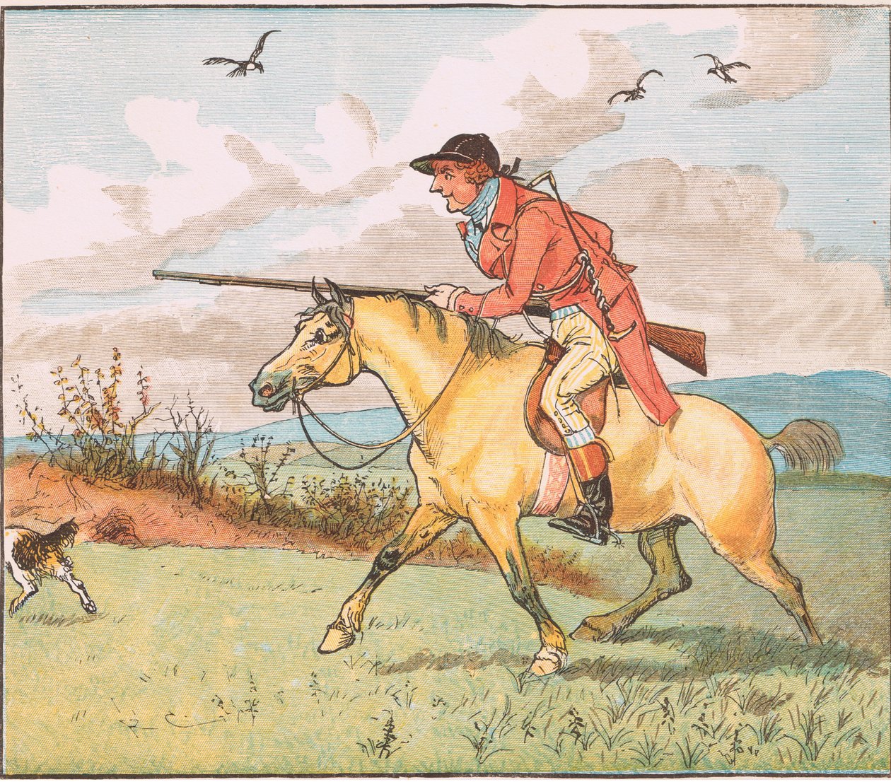 Isä on lähtenyt metsästämään tekijältä Randolph Caldecott