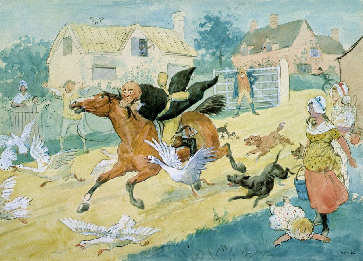 John Gilpin ratsastaa Edmontoniin tekijältä Randolph Caldecott