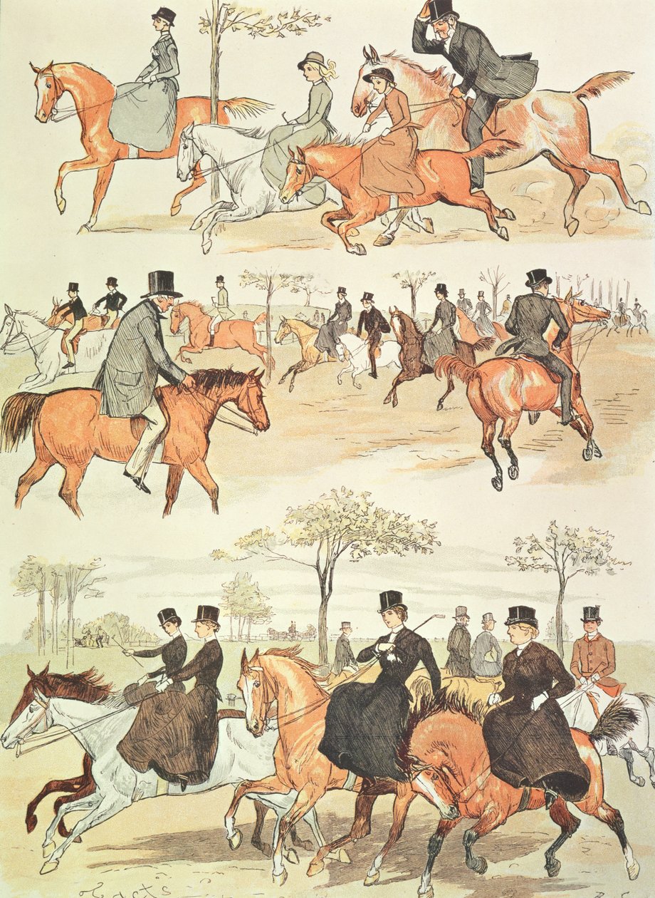 Ratsastuspuolen satula tekijältä Randolph Caldecott
