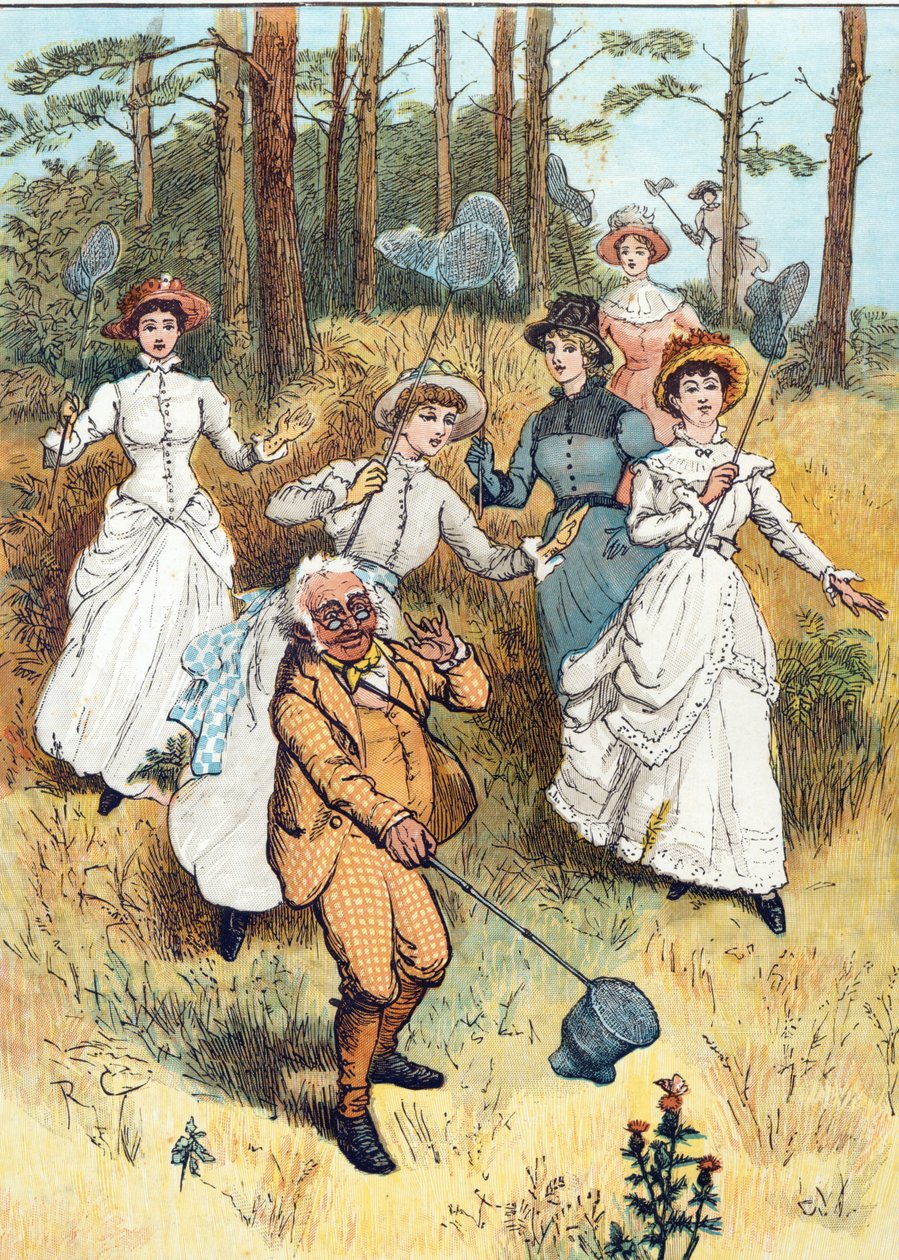 Professorin luokka (wc kynän päällä, muste ja kynä paperille) tekijältä Randolph Caldecott