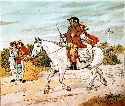 Maanviljelijä meni ravitsemaan harmaata tammaaan tekijältä Randolph Caldecott