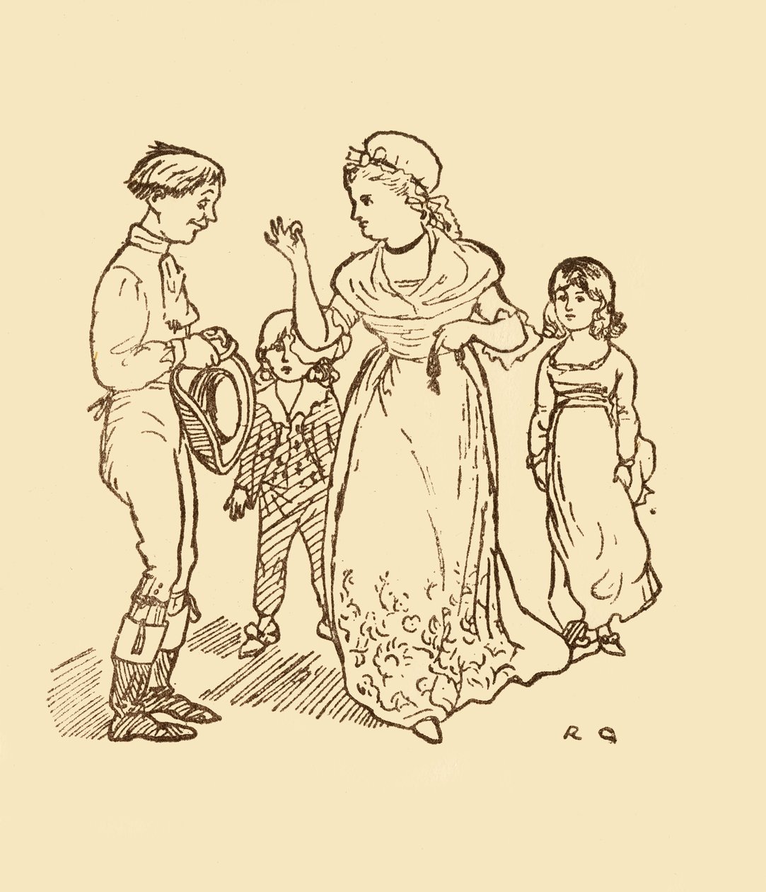 Rouva Gilpin maksaa postipojalle miehensä löytämisestä, 1878, 1918. tekijältä Randolph Caldecott