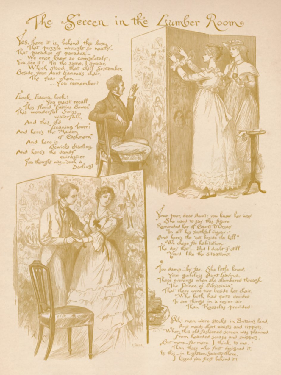 Valkoruutu puuhuoneessa, 1886 tekijältä Randolph Caldecott