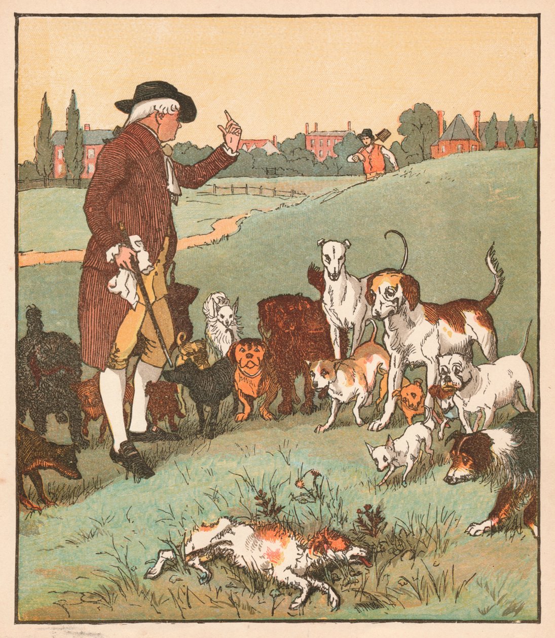 Koira se oli joka kuoli, 1879. tekijältä Randolph Caldecott