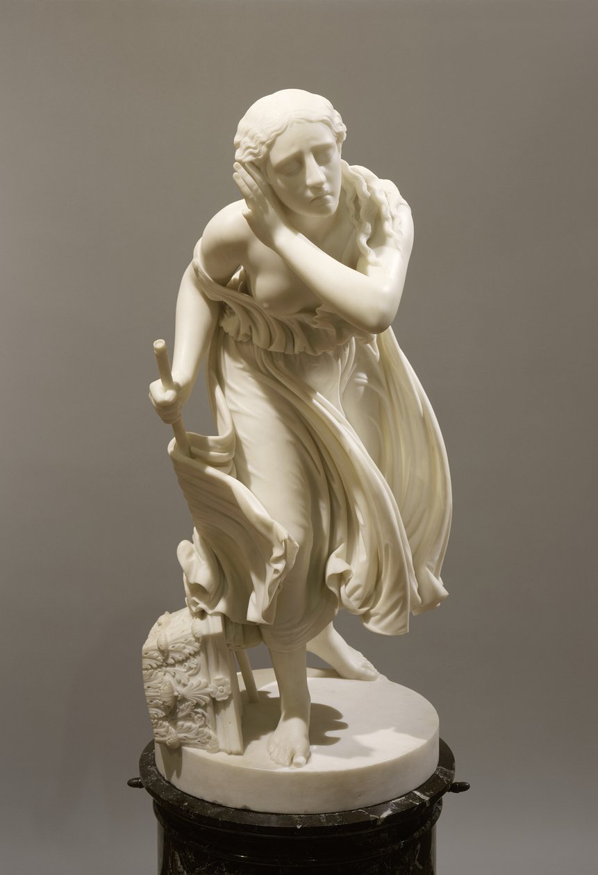 Nydia, Pompejin sokea kukkatyttö, n. 1888 (marmori) tekijältä Randolph Rogers