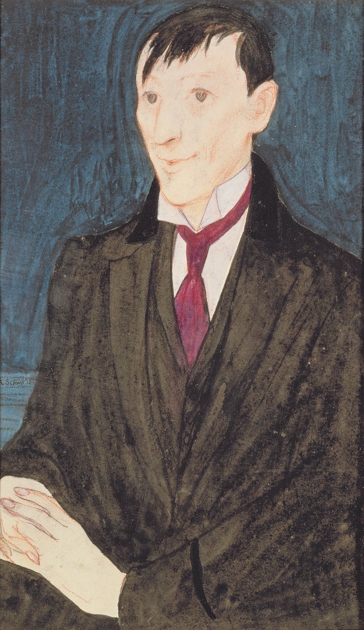J.D. Innesin (1887-1914) muotokuva (sekoitettu media) tekijältä Randolph Schwabe