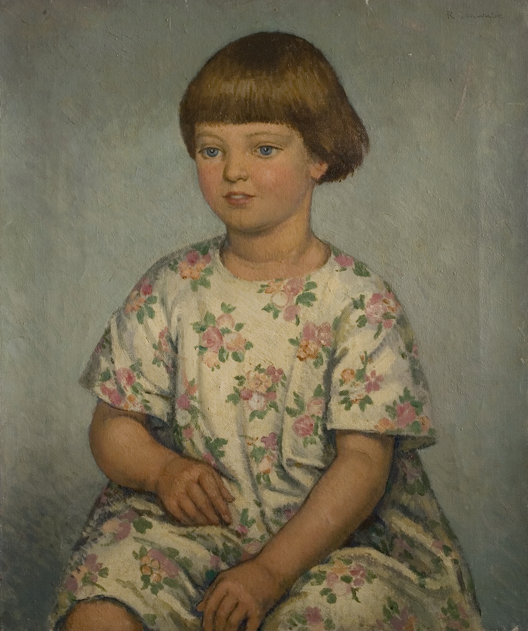 Lapsen muotokuva, 1900-luvun puoliväli (öljy kankaalle) tekijältä Randolph Schwabe