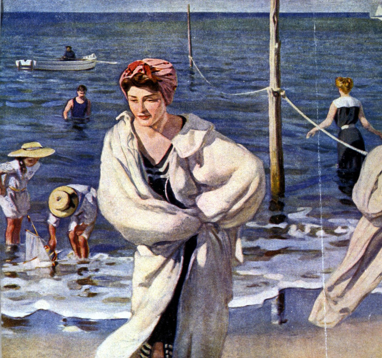 Rannalla, kuvitus: Raoul du Gardier (1871 - 1952). tekijältä Raoul Du Gardier