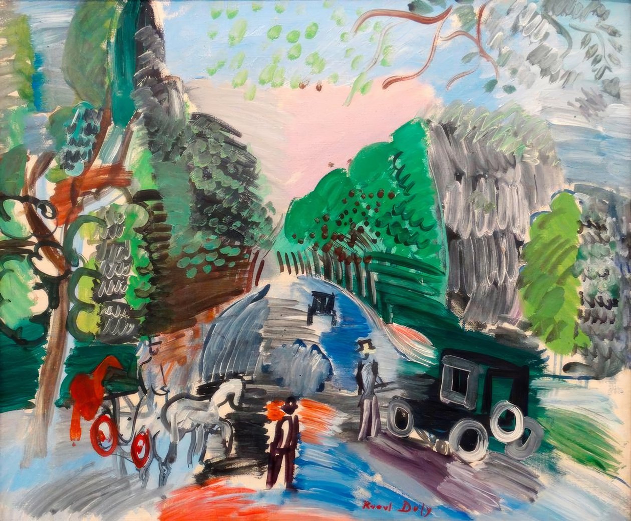 Bois de Boulogne tekijältä Raoul Dufy