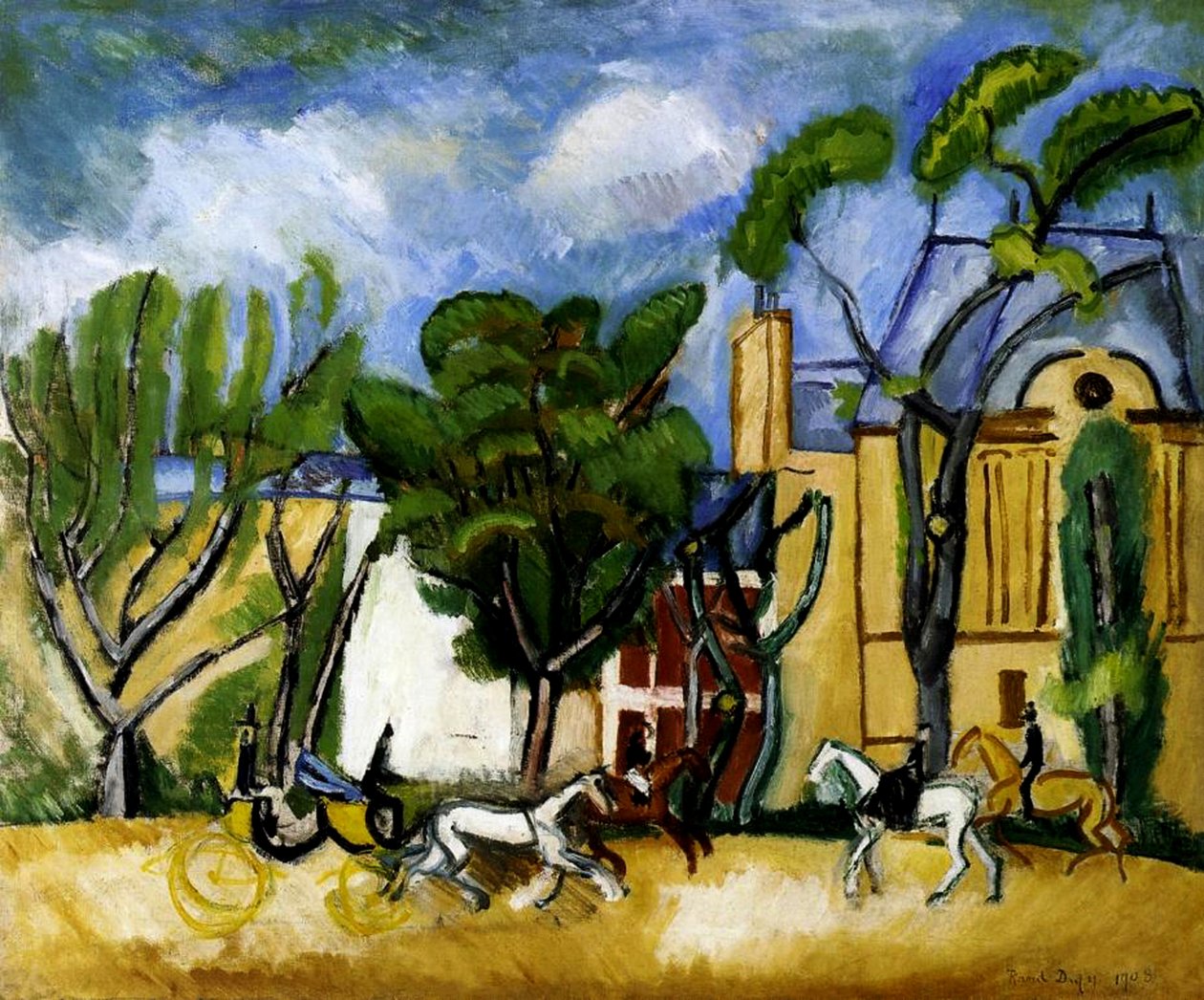 Bois de Boulogne tekijältä Raoul Dufy