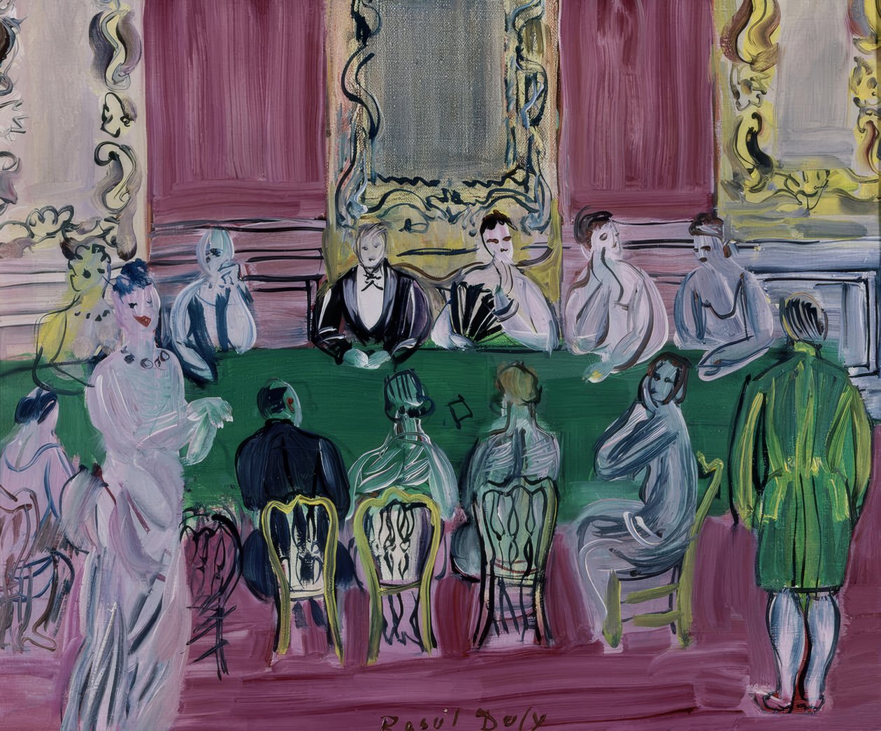 Baccarat-peli tekijältä Raoul Dufy