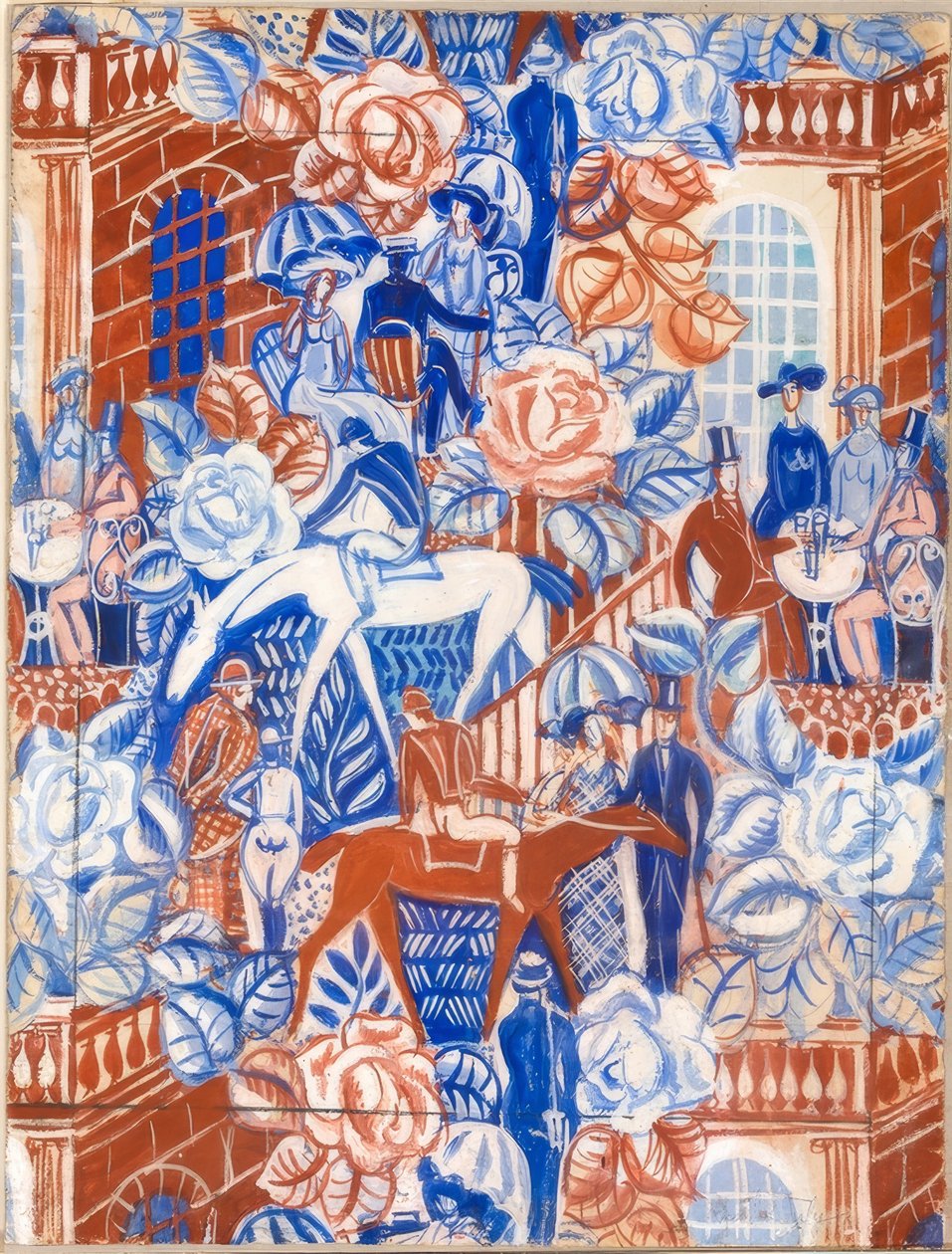 Elegantit naiset Trifle-tapahtumassa tekijältä Raoul Dufy