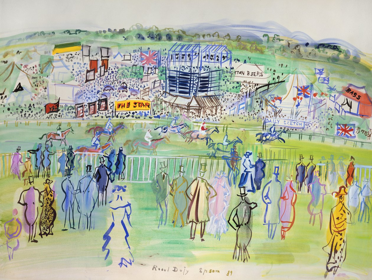 Epsom, The Racecourse tekijältä Raoul Dufy