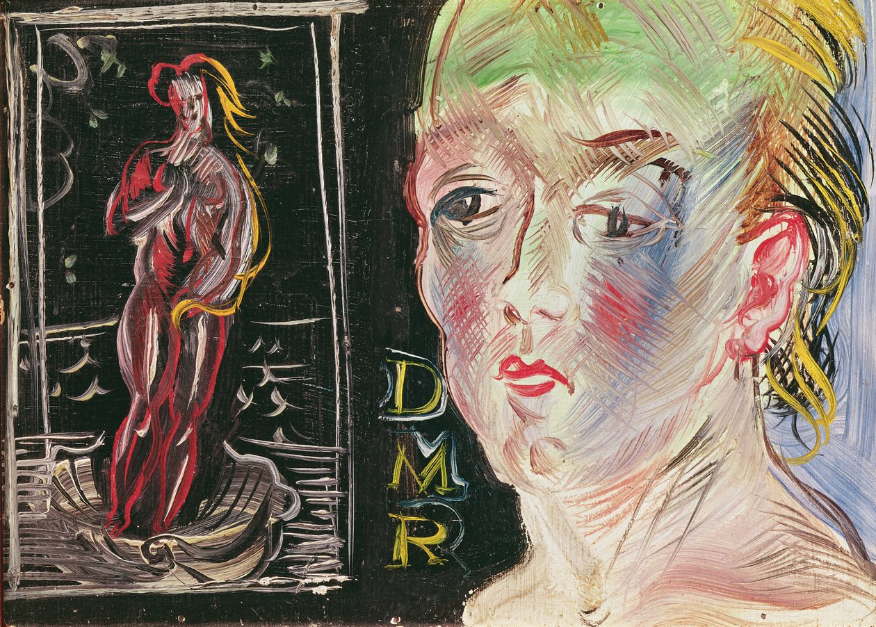 Naisen pää ja Amphitrite (öljy kankaalle) tekijältä Raoul Dufy