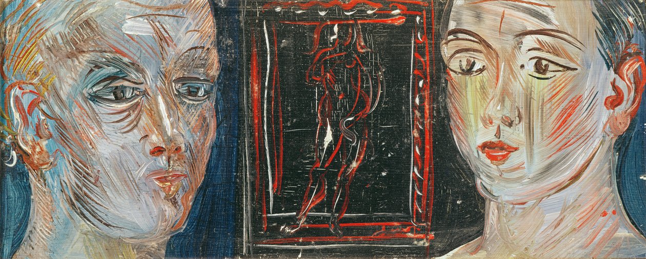 Kahden naisen päät (öljy kankaalle) tekijältä Raoul Dufy