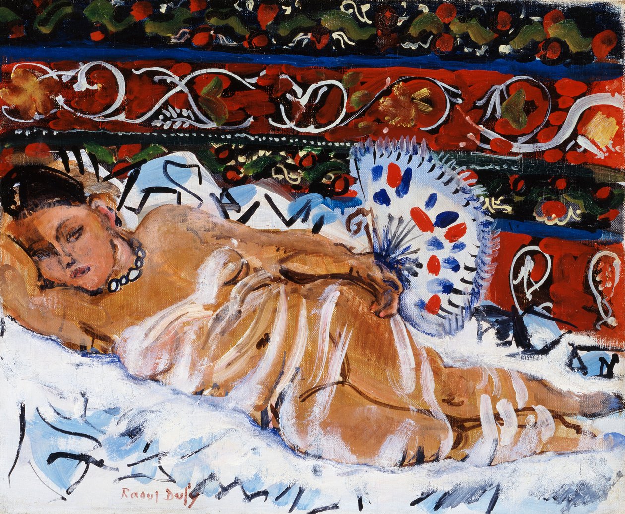 Hindu tuulettimen kanssa tekijältä Raoul Dufy