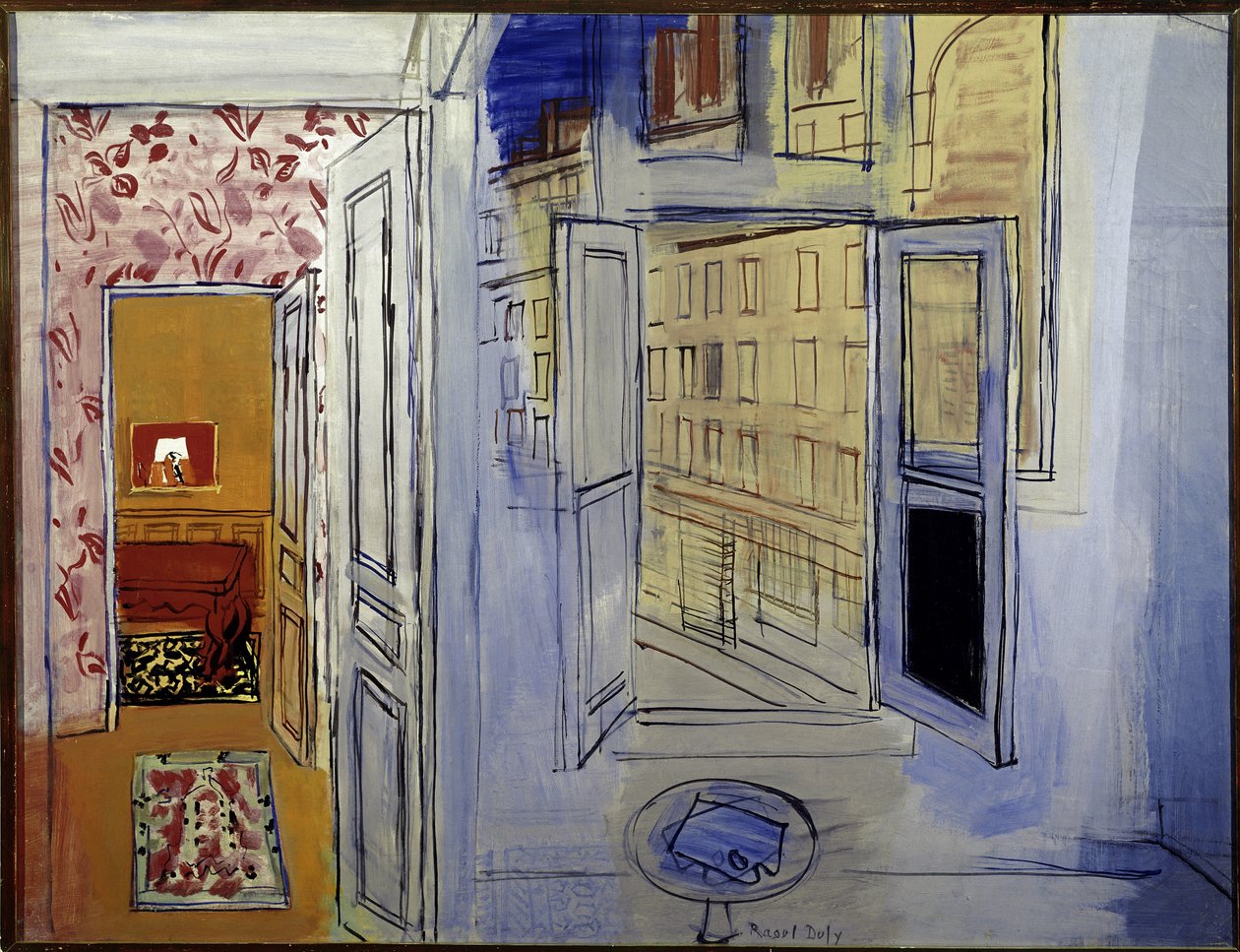 Impasse Guelma -työpaja (öljy kankaalle) tekijältä Raoul Dufy