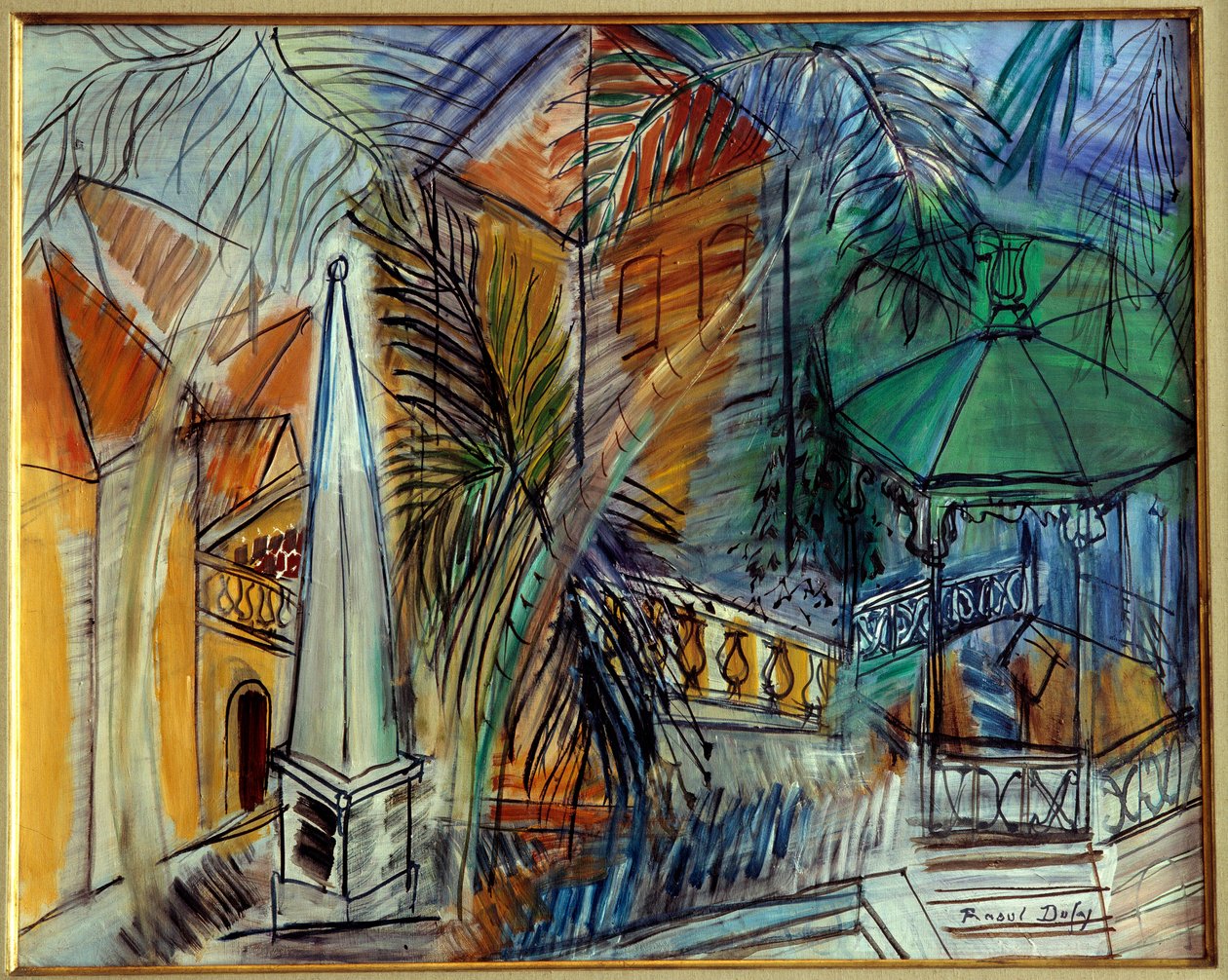 Jardin public a Hyeres tekijältä Raoul Dufy