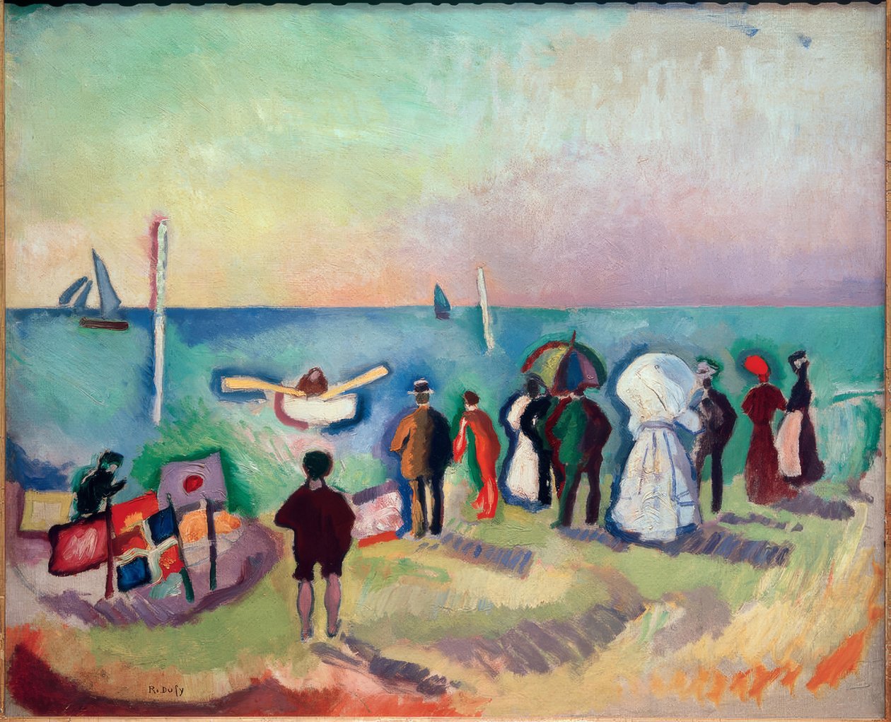 Sainte-Adresse Beach tekijältä Raoul Dufy