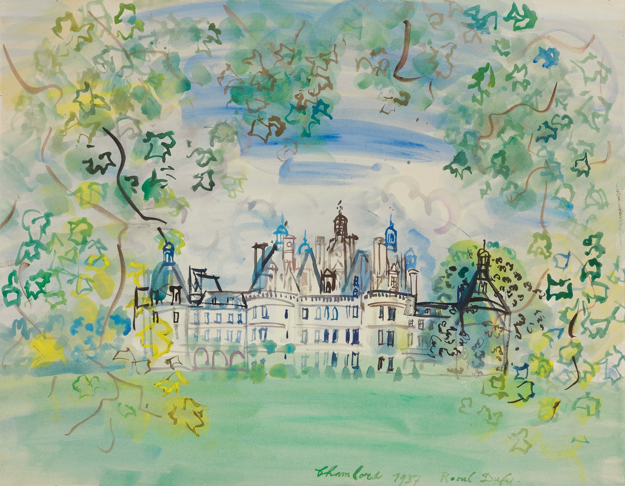 Château de Chambord tekijältä Raoul Dufy