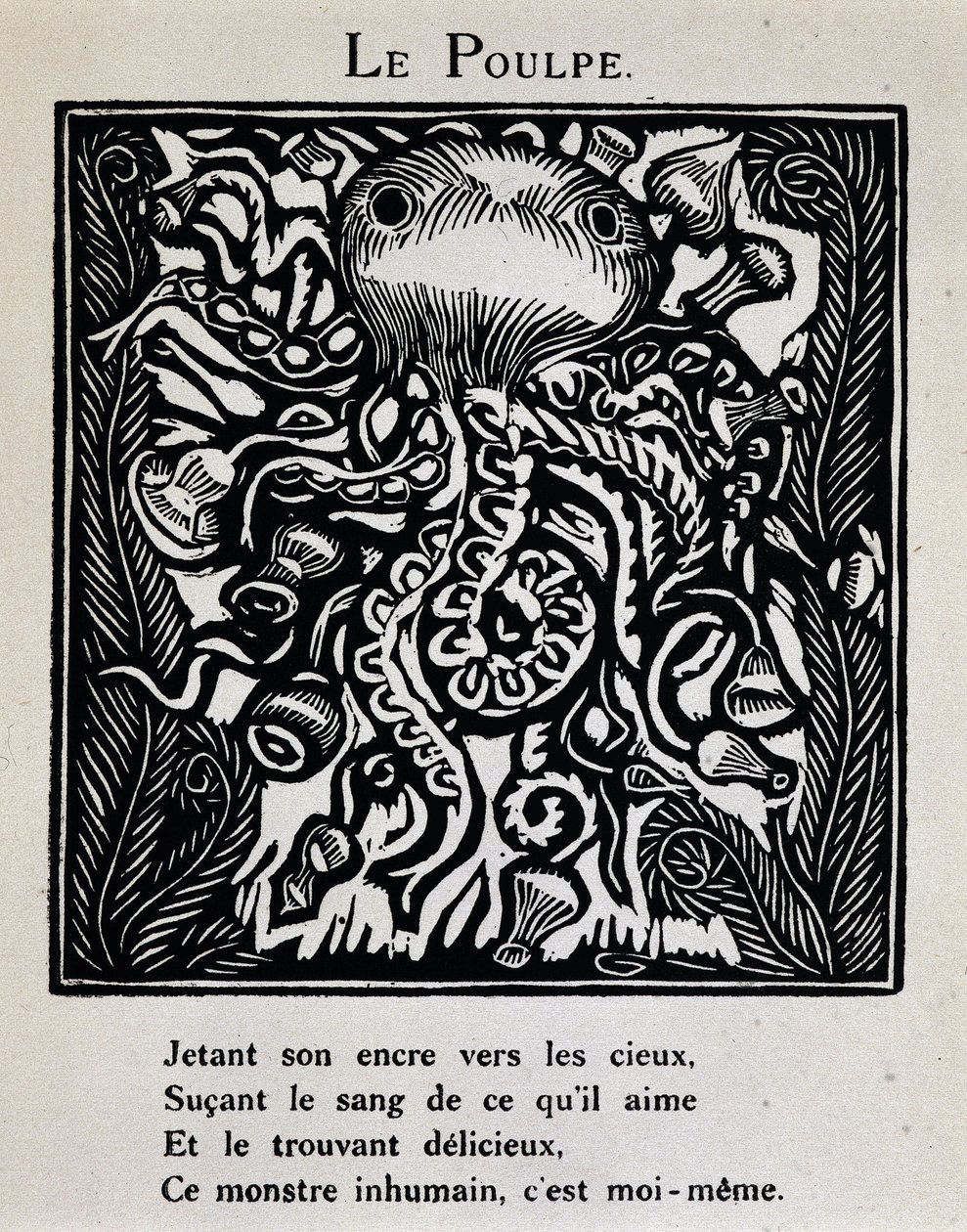 Le octopus - teoksessa "Le Bestiaire ou cortege d