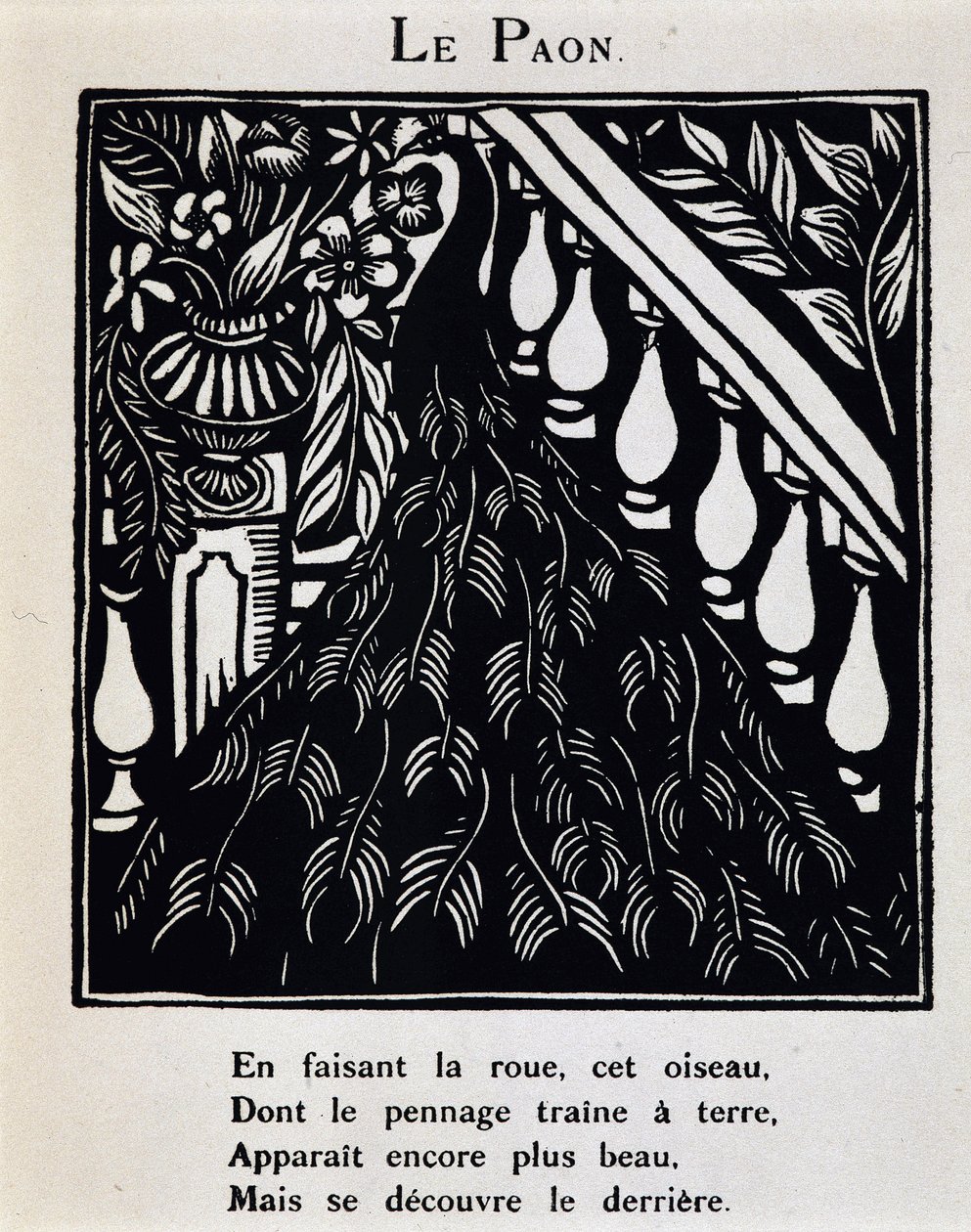 Le peacock - teoksessa "Le Bestiaire ou cortege d