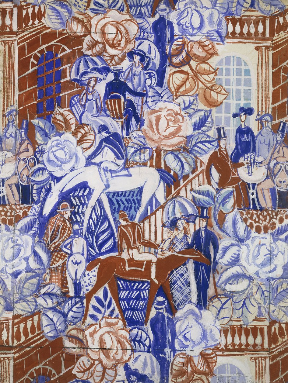 Les Elegantes a la Bagatelle, n. 1919-20 (guassi paperille). tekijältä Raoul Dufy