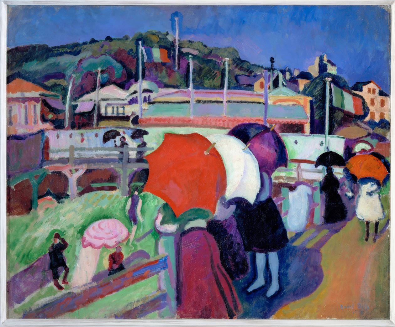 Kolme sateenvarjoa tekijältä Raoul Dufy