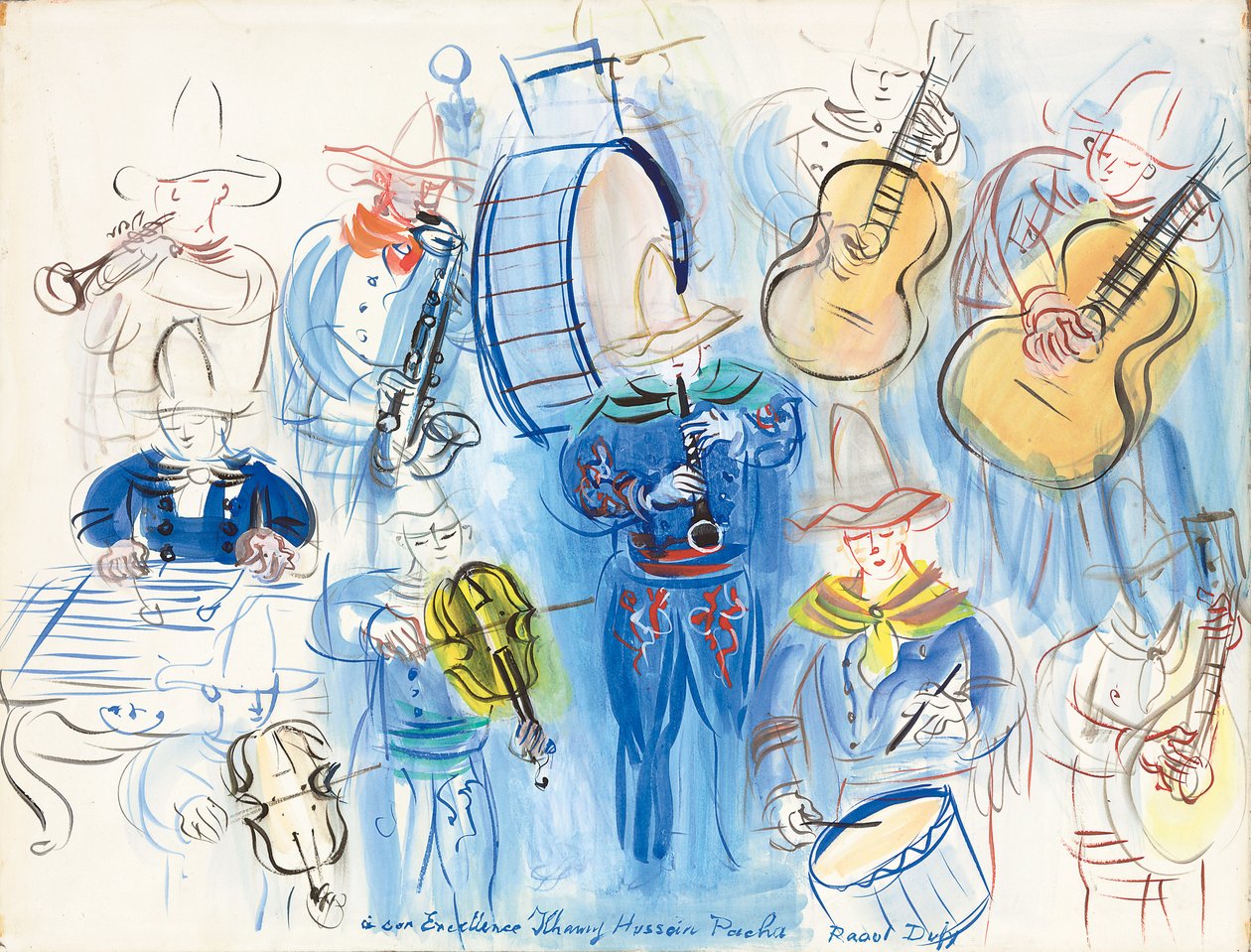 Meksikolainen konsertti; Le concert mexicain tekijältä Raoul Dufy