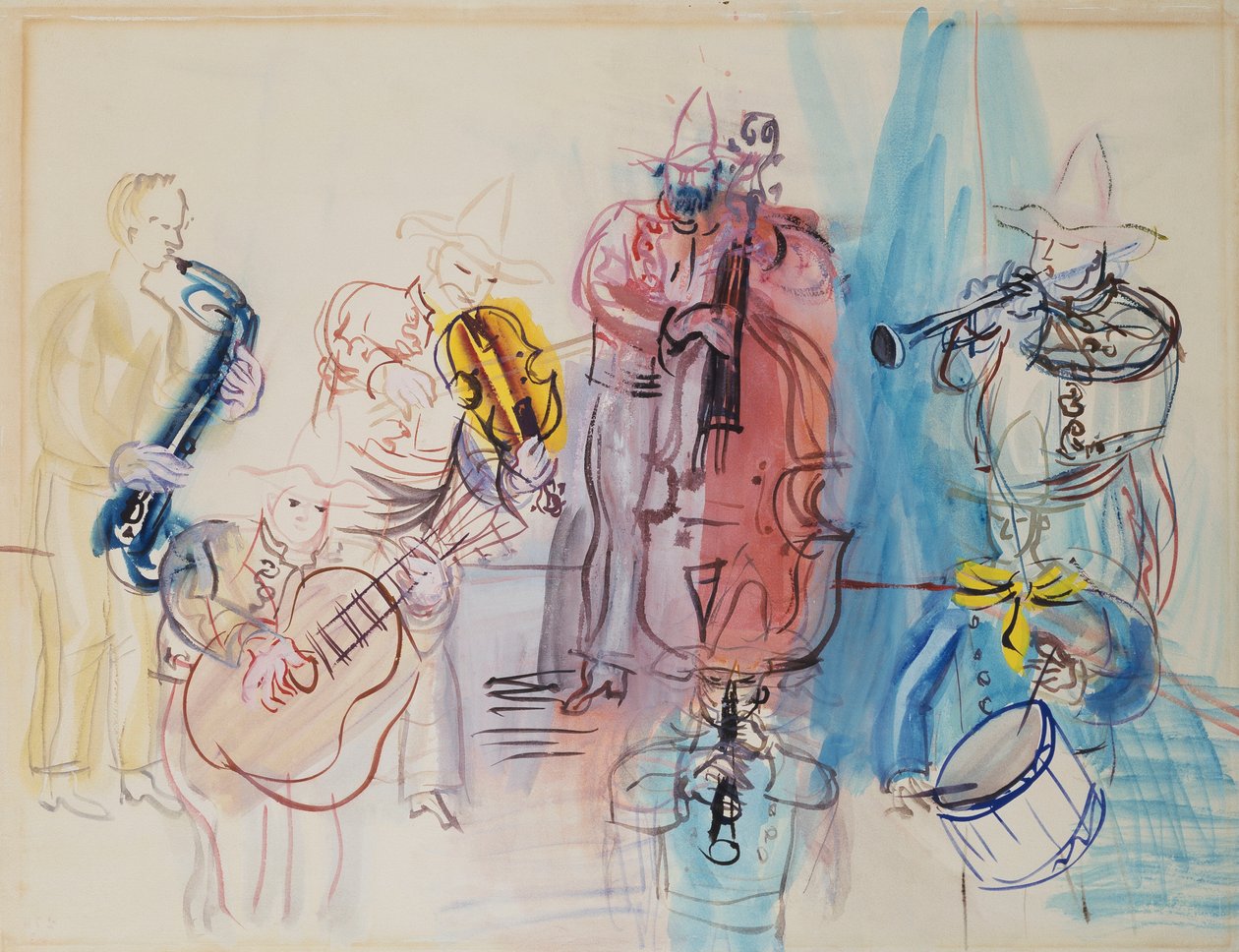 Meksikolaiset muusikot tekijältä Raoul Dufy
