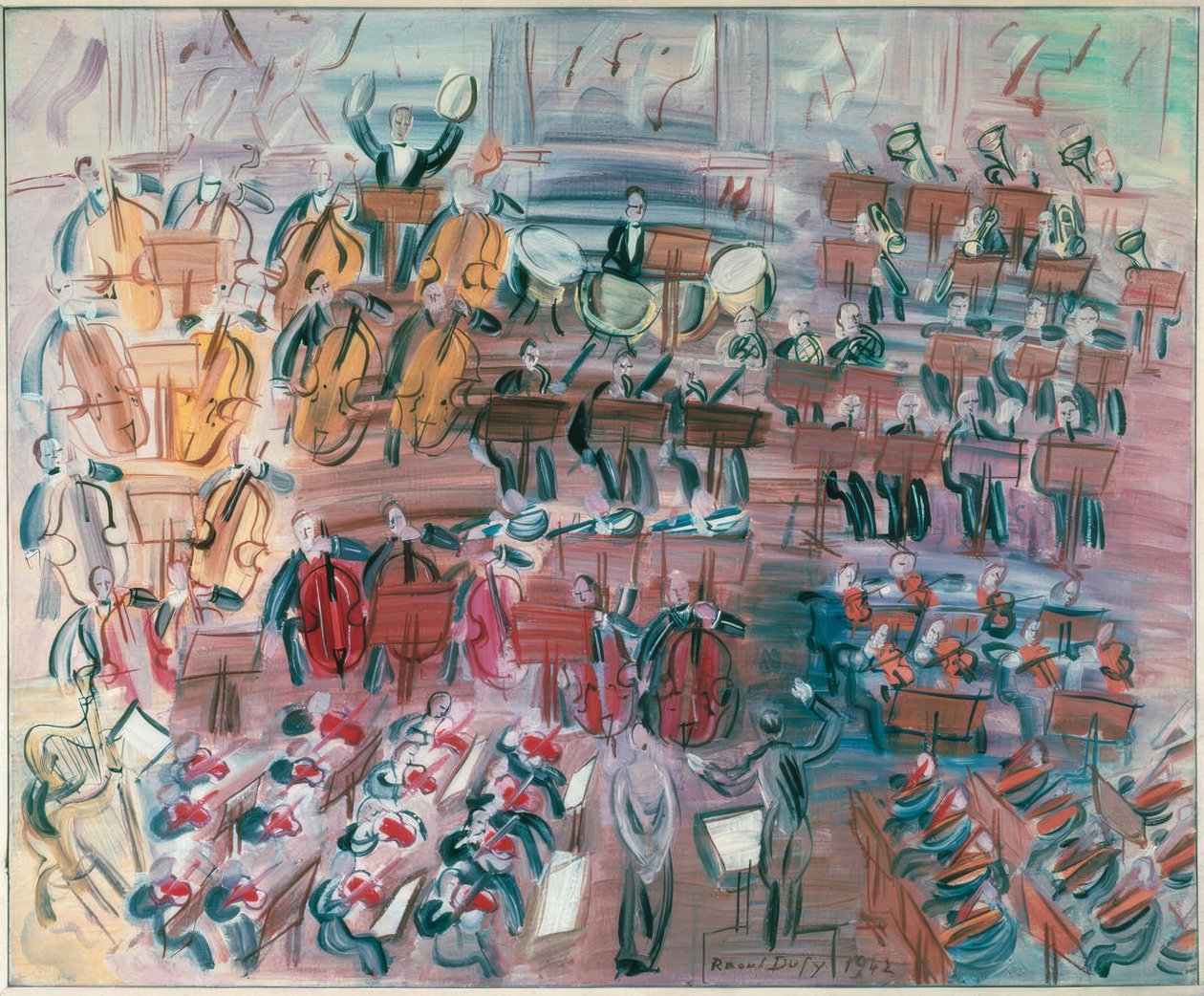 Orkesteri ja laulaja tekijältä Raoul Dufy