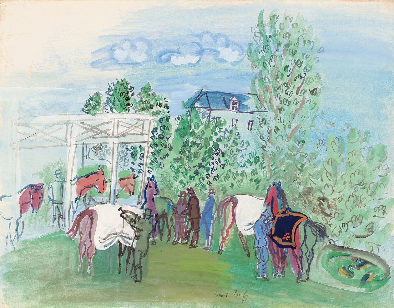 Paddock tekijältä Raoul Dufy