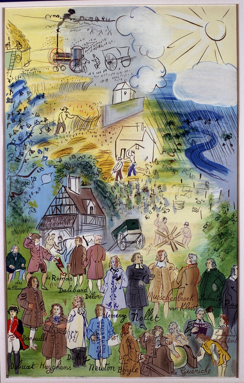 Raoul Dufyn (1877 - 1953) maalaus "La Fee Electricite". tekijältä Raoul Dufy