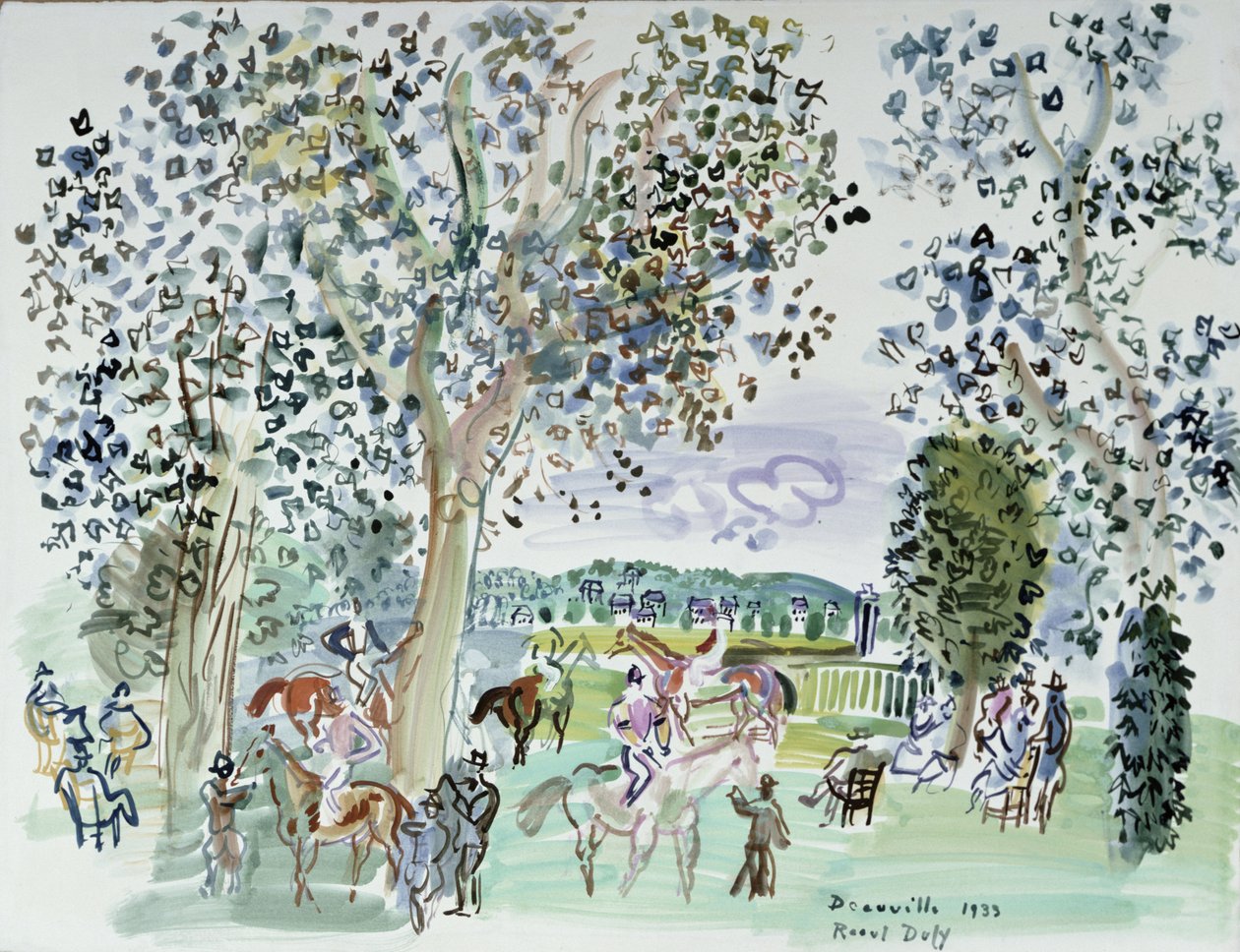 Kilpaurheilu Deauvillessa tekijältä Raoul Dufy