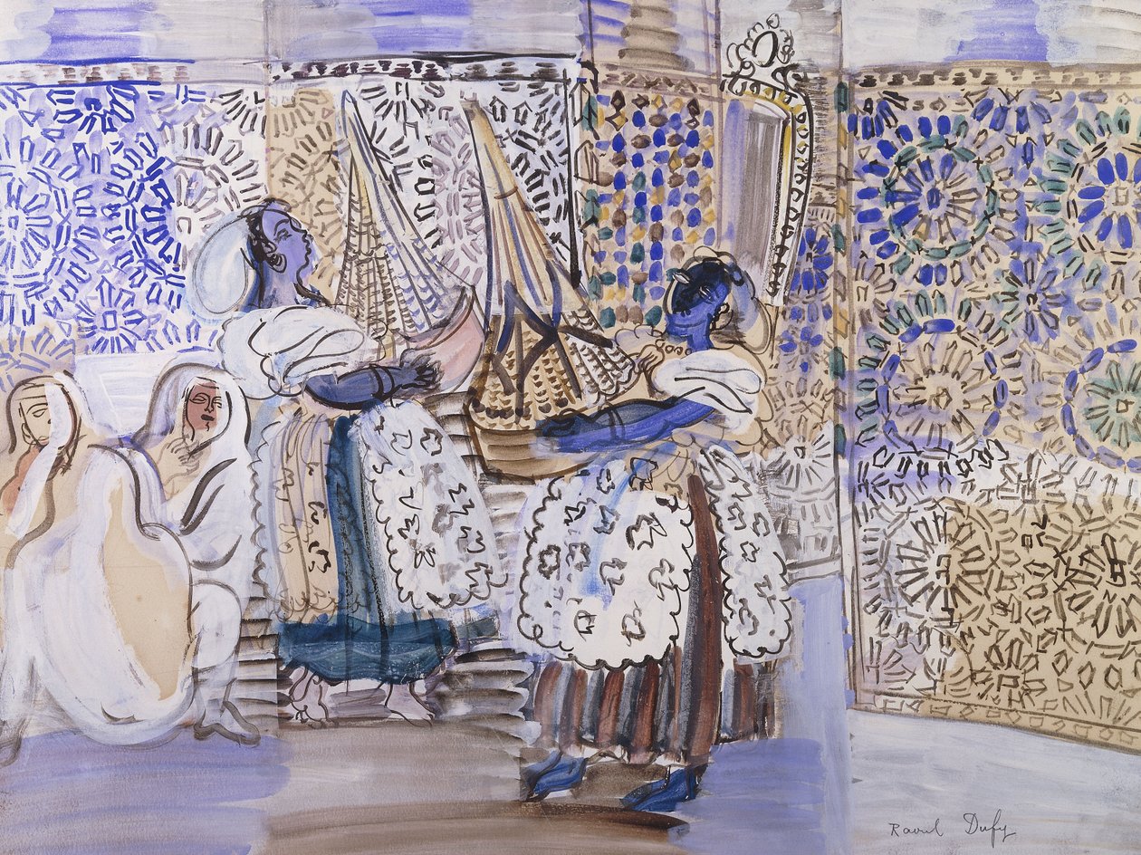 Vastaanotto Marrakeshissa; Vastaanotto Marrakeshissa tekijältä Raoul Dufy