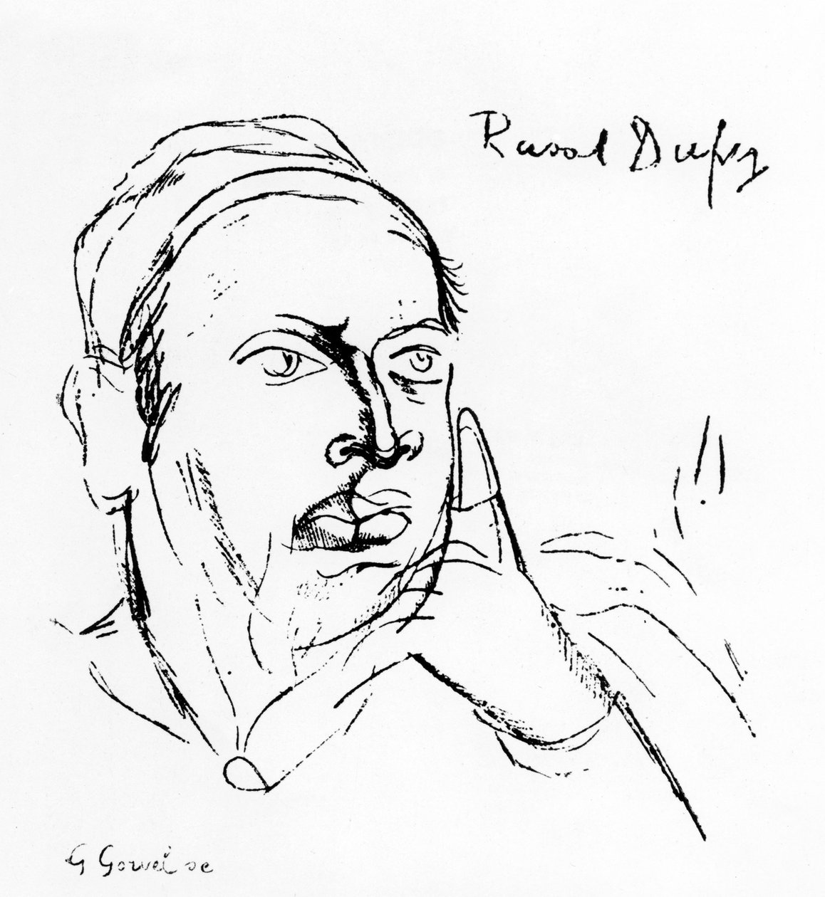 Remy de Gourmont (litografia) tekijältä Raoul Dufy