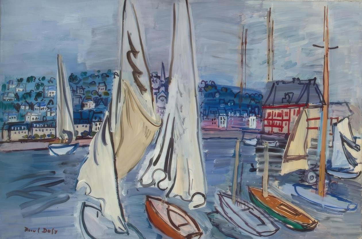 Segelboote Deauville tekijältä Raoul Dufy