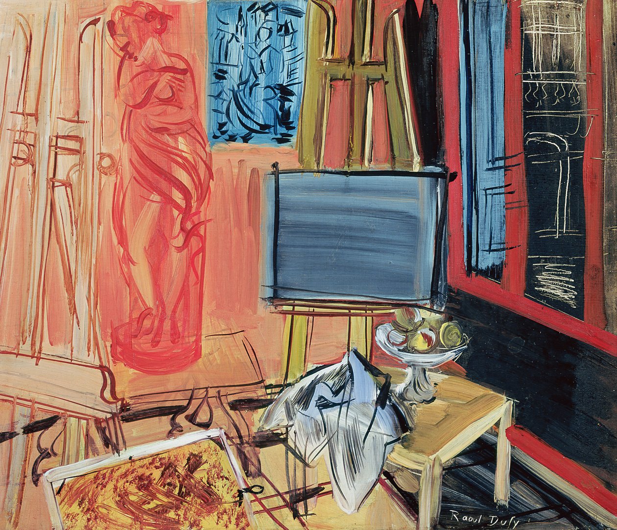 Still Life (öljy kankaalle) tekijältä Raoul Dufy