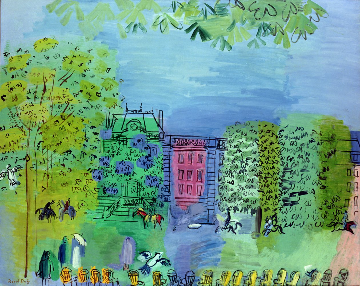 Avenue Bois de Boulougne, Pariisi tekijältä Raoul Dufy