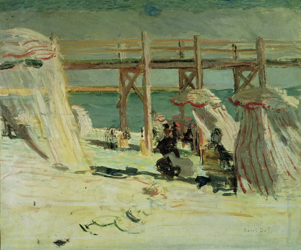 Aallonmurtaja Sainte-Adresseissa tekijältä Raoul Dufy