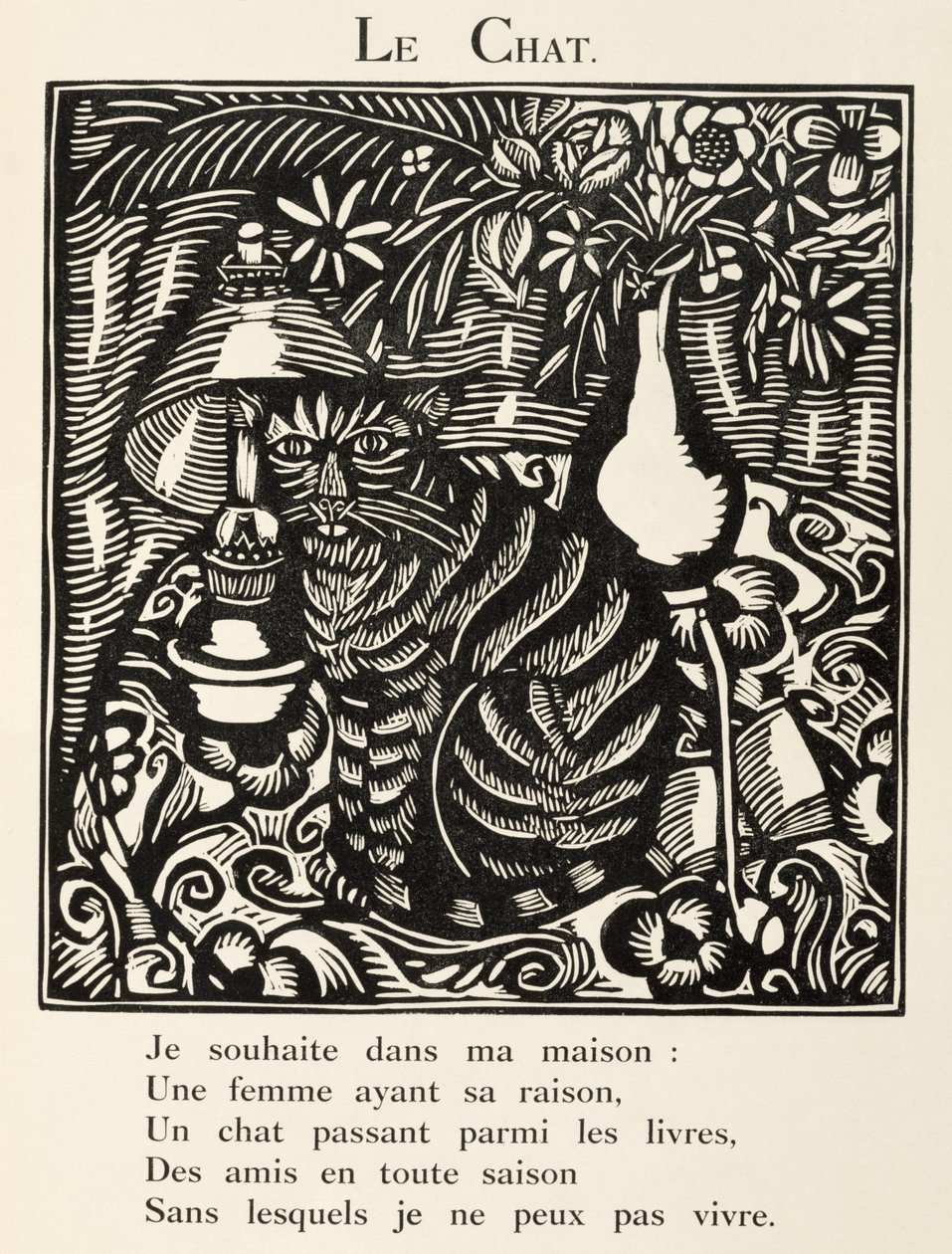 Kissa, kuvitus teoksesta 